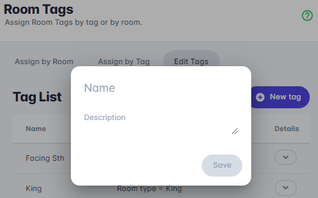 Add Room Tags