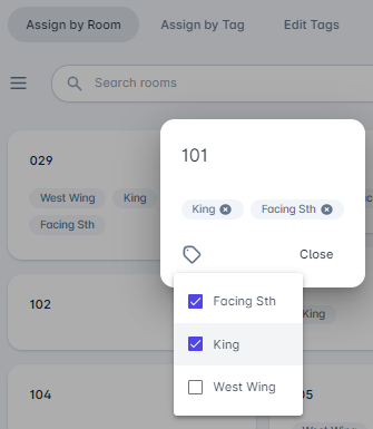 Assign Room Tags